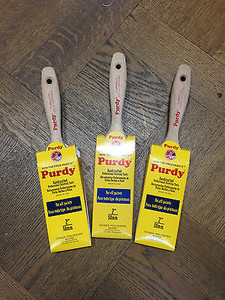 3 x 2" Purdy Sprig Elite Syhnthetic Bristle Paint Brushes Ideal For All Paints