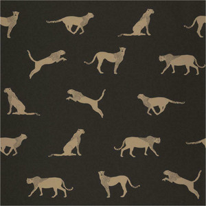 101152091 - Moonlight Jungle Cats Yellow Casadeco Wallpaper