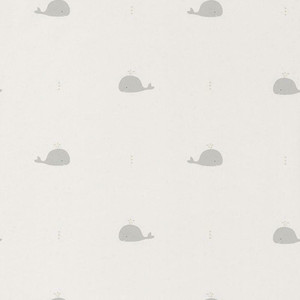 82791121 - Happy Dreams Friendly Whales Beige Casadeco Wallpaper