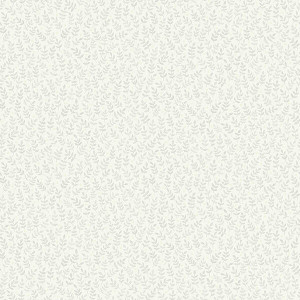 Galerie 27018 - Morgongava Small Leaves White Galerie Wallpaper roll - luxury design for UK feature walls