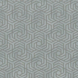Galerie 32610 - City Glam Hex Geometric Grey Gold Galerie Wallpaper roll - luxury design for UK feature walls