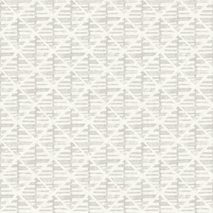 Galerie G78291 - Bazaar Block Print Light Grey Galerie Wallpaper roll - luxury design for UK feature walls