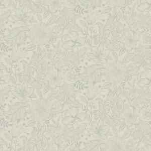 Galerie S13125 - Sommarang Floral Sketch Outline White Galerie Wallpaper roll - luxury design for UK feature walls