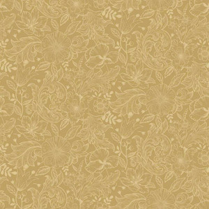 Galerie S13127 - Sommarang Floral Sketch Outline Ochre Galerie Wallpaper roll - luxury design for UK feature walls