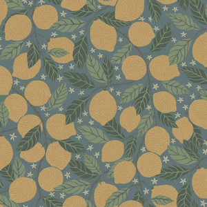 Galerie 44132 - Apelviken2 Lemon Trees Light blue Galerie Wallpaper roll - luxury design for UK feature walls