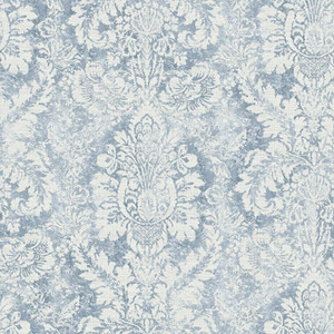 Galerie AF37714 - Abby Rose 4 Damask Blue Grey Galerie Wallpaper roll - luxury design for UK feature walls