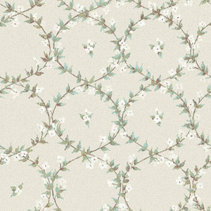 Galerie AF37745 - Abby Rose 4 Floral Laurel Turquoise Beige Plum Galerie Wallpaper roll - luxury design for UK feature walls