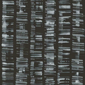 Galerie G78282 - Bazaar Linear Tribal Design Black, teal Galerie Wallpaper roll - luxury design for UK feature walls