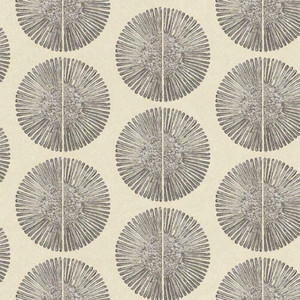 Galerie G78329 - Bazaar Trible Circles Beige, Charcoal Galerie Wallpaper roll - luxury design for UK feature walls