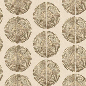 Galerie G78332 - Bazaar Trible Circles Brown, Gold Galerie Wallpaper roll - luxury design for UK feature walls