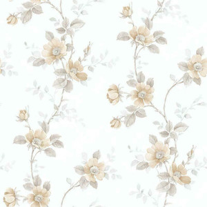 Galerie RG35731 - Rose Garden Vine Roses Beige Galerie Wallpaper roll - luxury design for UK feature walls
