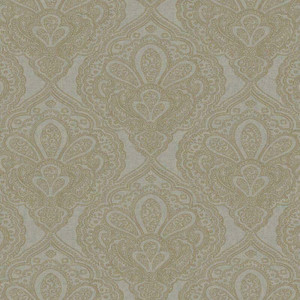 Galerie DWP0247-06 - Emporium Mehndi Damask Grey and Gold Galerie Wallpaper roll - luxury design for UK feature walls