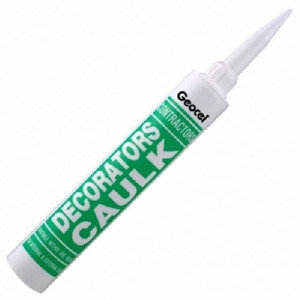 380ml Geocel Contractors Decorators Caulk Flexible Filler White 1 Hour Paintable