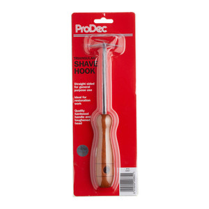 ProDec Wooden Handle Curved Edge Triangular Shavehook