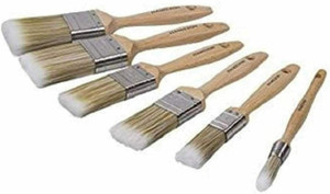 Hamilton Prestige 5pce Synthetic Bristle Paint Brush Set + Sash Brush (23140-905)