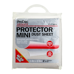 ProDec Advance 6' x 3' Water Resistant Protector Dust Sheet For Doorways