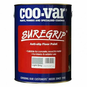 5lt Sure Grip Anti Slip Quick Dry Floor Paint Light Grey Interior and Exterior