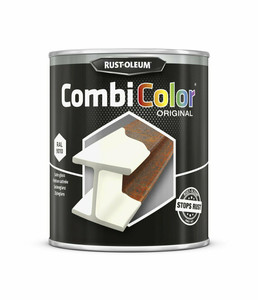 750ml Rustoleum Combicolor Original Metal Protection Satin Paint White Ral 9010