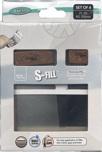 AXUS Decor AXU/FKS4R Filling Knife Set, 25mm, 50mm, 80mm, 100mm