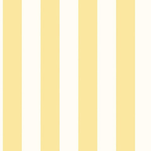 Galerie G45400 - Just Kitchens Awning Stripe Yellow White Galerie Wallpaper roll - luxury design for UK feature walls