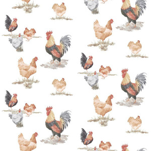 Galerie G45415 - Just Kitchens Free Range Black Red Beige Galerie Wallpaper roll - luxury design for UK feature walls