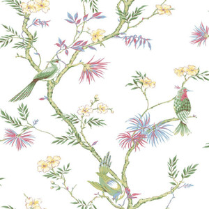 Galerie G78490 - Secret Garden Classic Bird Trail Fresh colours Galerie Wallpaper roll - luxury design for UK feature walls
