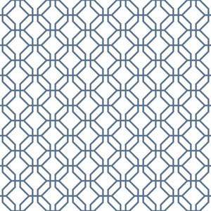 Galerie G78526 - Secret Garden Trellis Positive Blue Galerie Wallpaper roll - luxury design for UK feature walls