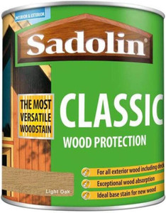 1lt Sadolin Classic Solvent Oil Based Woodstain Light Oak 1lt Sadolin Classic Solvent Oil Based Woodstain Light Oak