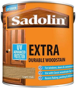 2.5lt Sadolin Extra Durable Solvent Oil Based Woodstain Light Oak 2.5lt Sadolin Extra Durable Solvent Oil Based Woodstain Light Oak