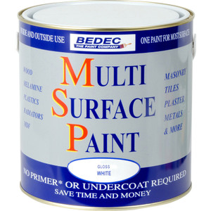 5L - Bedec MSP Gloss White Paint 5L - Bedec MSP Gloss White Paint