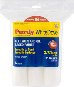 6 x 9" Purdy Pro Extra White Dove Medium Pile Rollers 1.5" Core (14D866000) 6 x 9" Purdy Pro Extra White Dove Medium Pile Rollers 1.5" Core (14D866000)