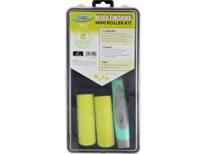 4" Axus Decor 5pce Lime Wood Finishing Mini Paint Roller Set 4" Axus Decor 5pce Lime Wood Finishing Mini Paint Roller Set
