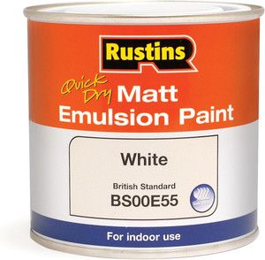 250ml Rustins Matt Emulsion White 250ml Rustins Matt Emulsion White
