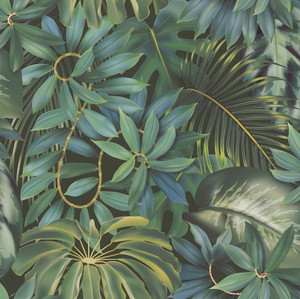 BW51020 - Blooming Wild Tropical Leaf Motif Yellow Green Galerie Wallpaper BW51020 - Blooming Wild Tropical Leaf Motif Yellow Green Galerie Wallpaper