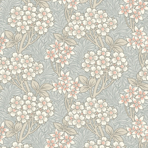 ET12016 - Arts and Crafts Floral Vine Pale Blue Beige White Galerie Wallpaper ET12016 - Arts and Crafts Floral Vine Pale Blue Beige White Galerie Wallpaper