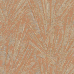 Galerie 91937 - Energy Fan Palm Red Gold Galerie Wallpaper roll - luxury design for UK feature walls