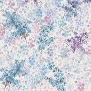 Galerie 47450 - Flora Soft Foliage White Blue Purple Galerie Wallpaper roll - luxury design for UK feature walls Galerie 47450 - Flora Soft Foliage White Blue Purple Galerie Wallpaper roll - luxury design for UK feature walls
