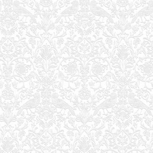 Galerie 47608 - Heritage Floral Birds white Galerie Wallpaper roll - luxury design for UK feature walls