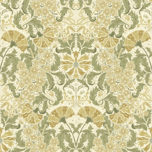 83117 - Hjarterum Florals Cream Olive Beige Galerie Wallpaper 83117 - Hjarterum Florals Cream Olive Beige Galerie Wallpaper