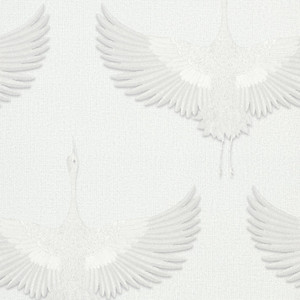 Galerie 34528 - Kumano Stork White Galerie Wallpaper roll - luxury design for UK feature walls Galerie 34528 - Kumano Stork White Galerie Wallpaper roll - luxury design for UK feature walls