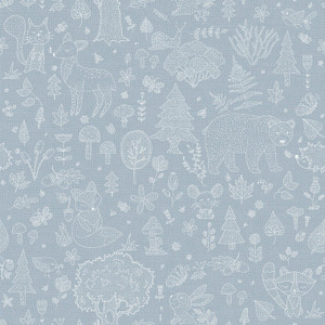 Galerie 14806 - Little Explorers 2 Forest Kingdom Heavenly Grey Galerie Wallpaper roll - luxury design for UK feature walls