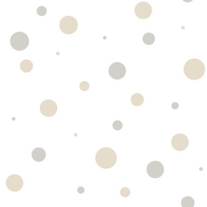 Galerie 14822 - Little Explorers 2 Polka Dot Silver Grey Galerie Wallpaper roll - luxury design for UK feature walls