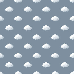14833 - Little Explorers 2 Cloud Motif Blue Galerie Wallpaper 14833 - Little Explorers 2 Cloud Motif Blue Galerie Wallpaper