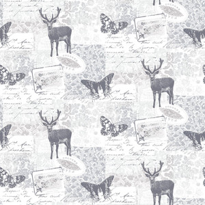 Galerie G56296 - Nordic Elements Motif Silver Grey Galerie Wallpaper roll - luxury design for UK feature walls