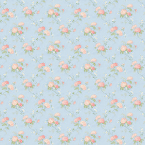 PF38149 - Pretty Prints Trailing Floral Vines Blue Pink Green Galerie Wallpaper PF38149 - Pretty Prints Trailing Floral Vines Blue Pink Green Galerie Wallpaper
