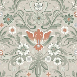 Galerie S24108 - Sommarang 2 Beige green Galerie Wallpaper roll - luxury design for UK feature walls