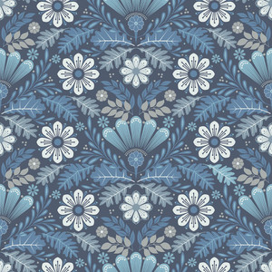 Galerie S24123 - Sommarang 2 Blue Galerie Wallpaper roll - luxury design for UK feature walls