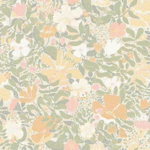 Galerie S63019 - Sommarang 2 Light green Galerie Wallpaper roll - luxury design for UK feature walls