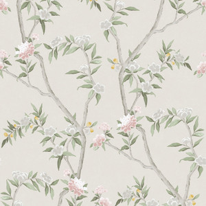 1900-5 - Spring Blossom Tree Leaf Beige Galerie Wallpaper 1900-5 - Spring Blossom Tree Leaf Beige Galerie Wallpaper