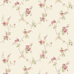 CI38225 - Classic Silks 4 Floral Traditional Cream Galerie Wallpaper CI38225 - Classic Silks 4 Floral Traditional Cream Galerie Wallpaper